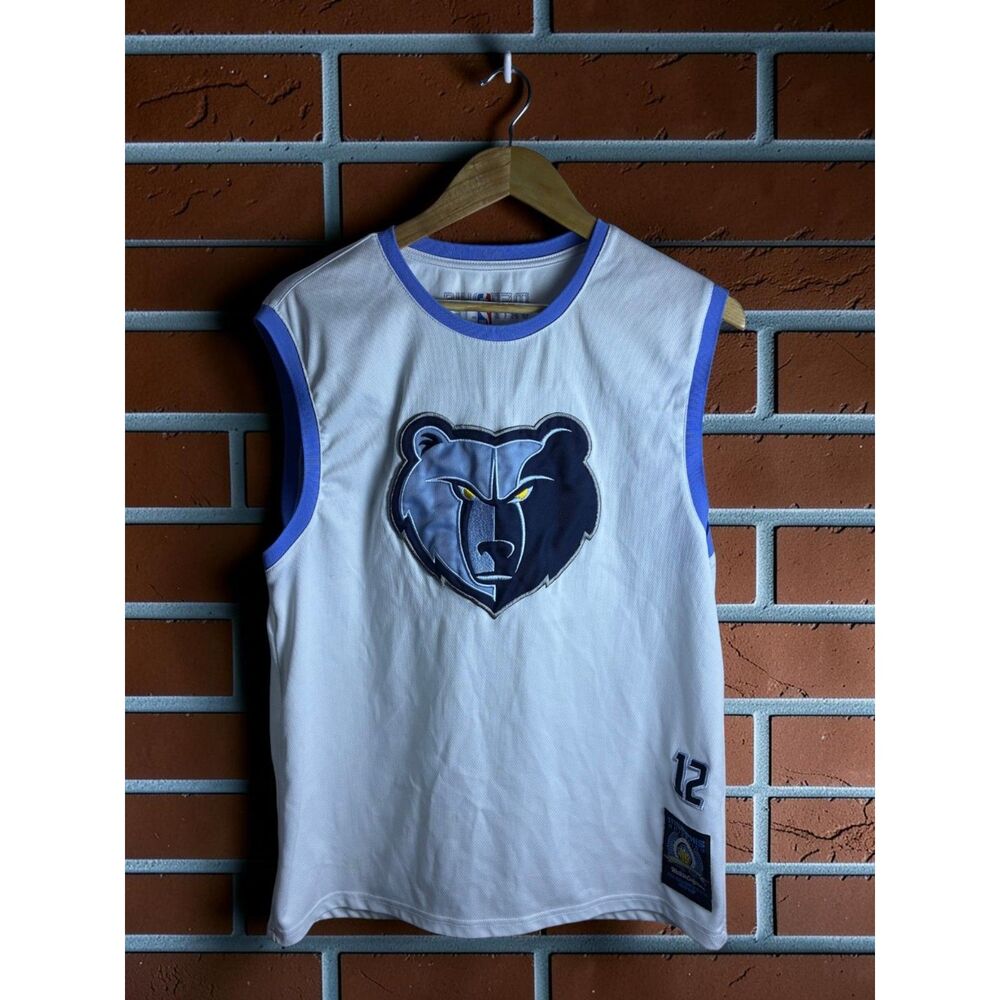 Memphis Grizzlies #12 NBA Jersey Mens Large White Blue